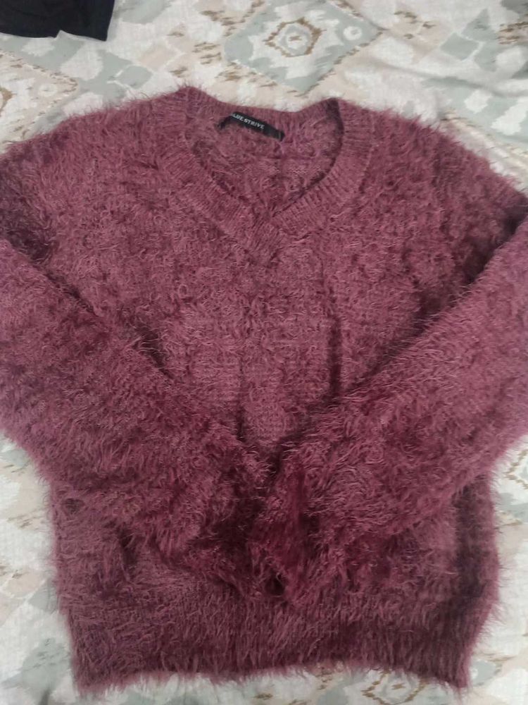 Fuzzy Knit Sweater