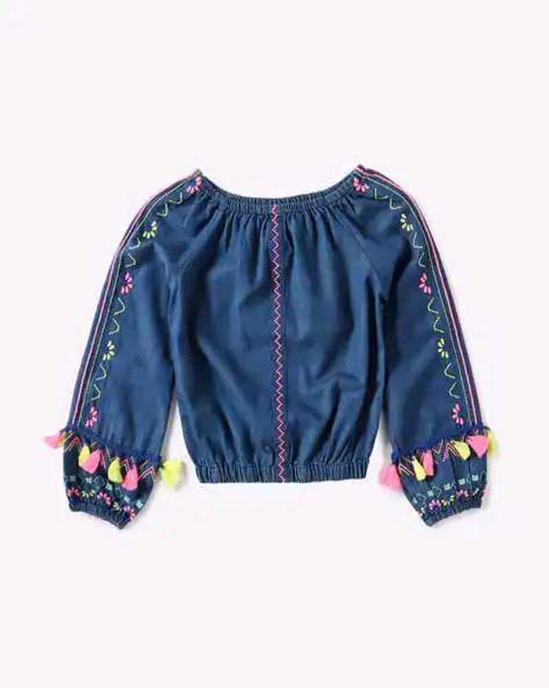 Embroidered Girls Top