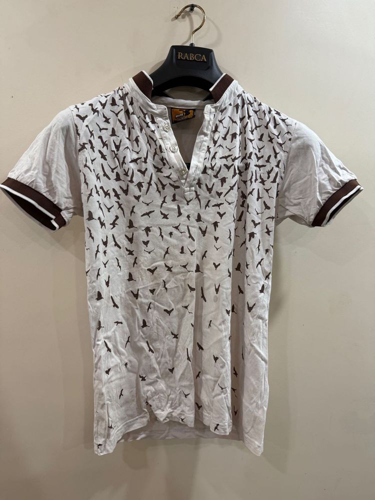 Bird Print T-Shirt