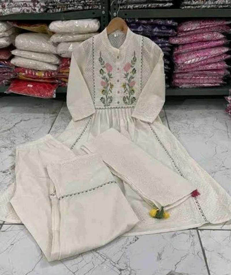 Chikankari Embroidered Kurta Set