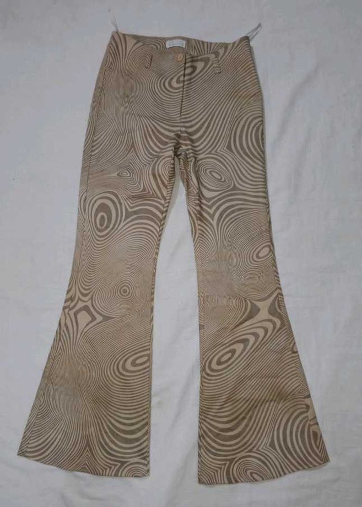 Y2k Retro Patterned Flared Pants
