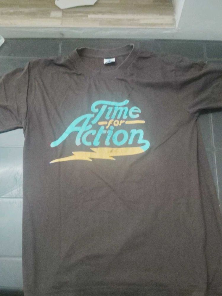 &#34;Time for Action&#34; Graphic T-Shirt