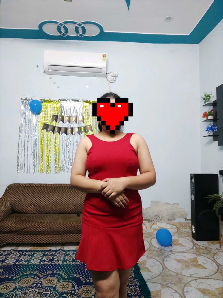 Red Skater Mini Dress