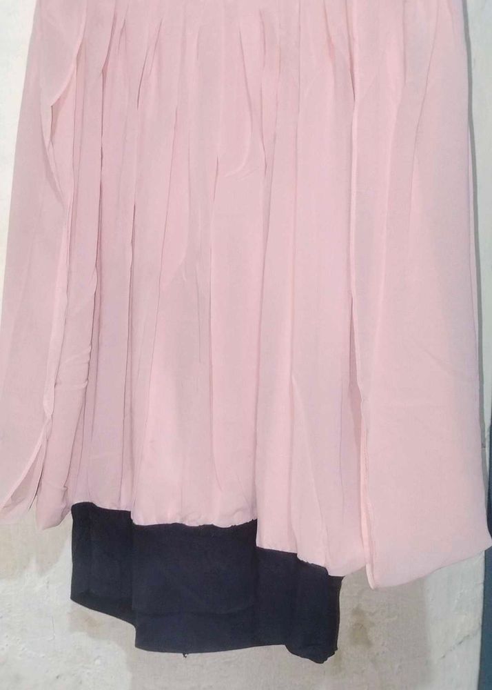 Peach Chiffon Top