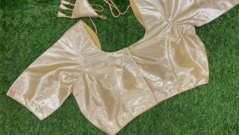 Ofr❤️Boat Neck Golden Blouse