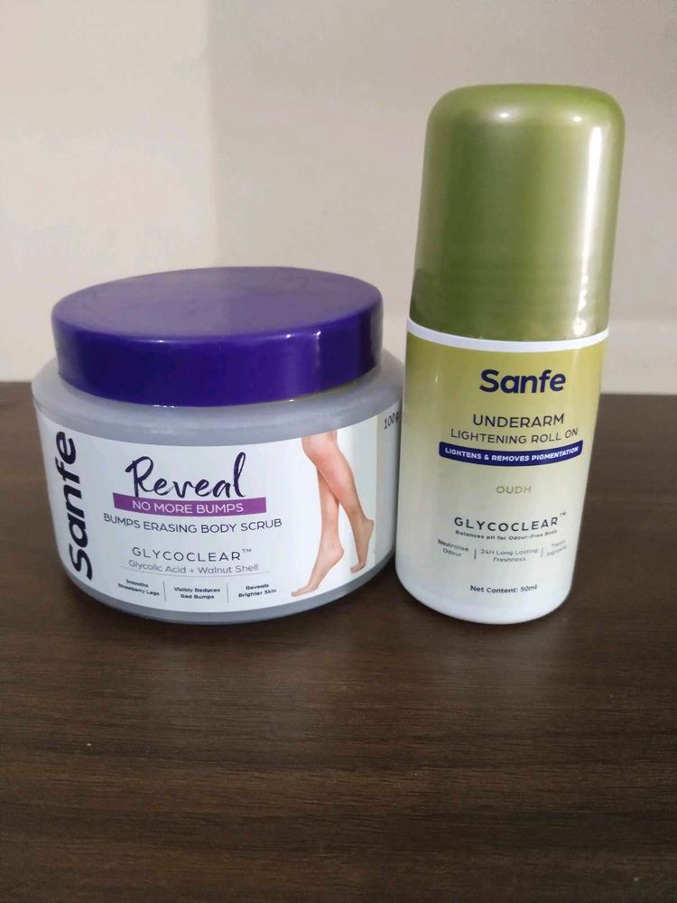Sanfe Body Scrub &amp; Roll-On