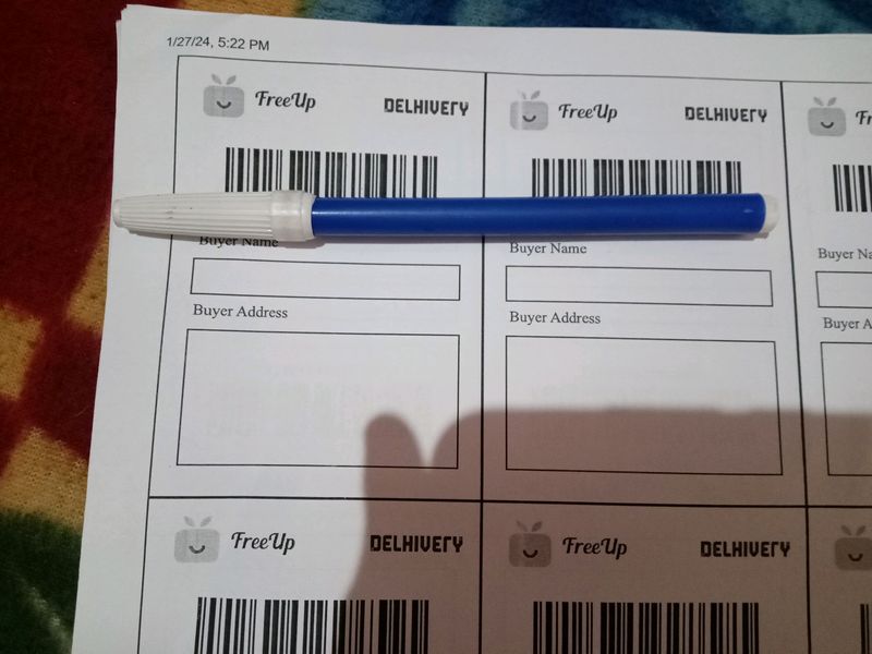 20 Freeup Shipping Labels