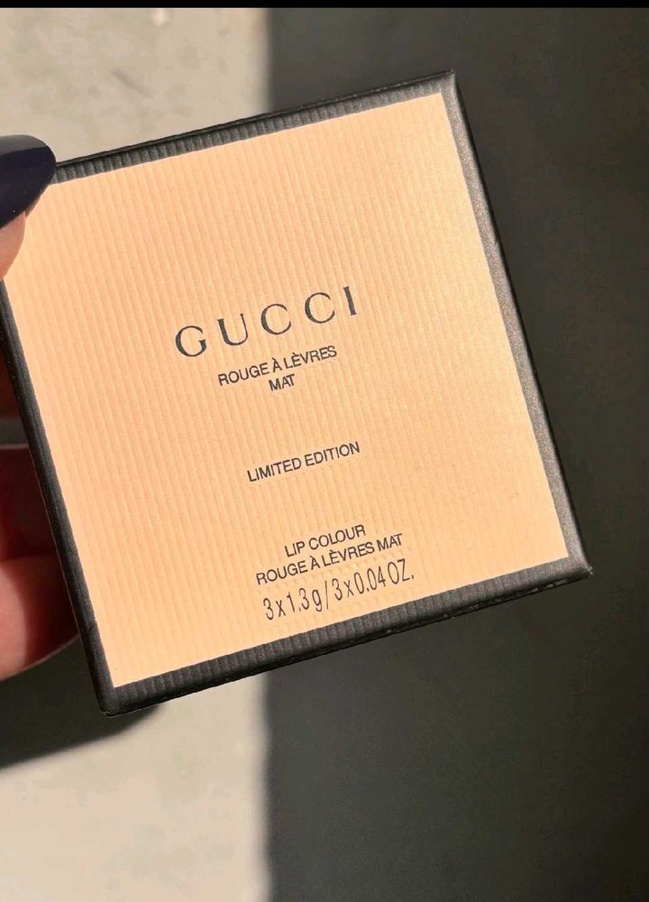 Gucci rogue a levres mat lipstick set of 3