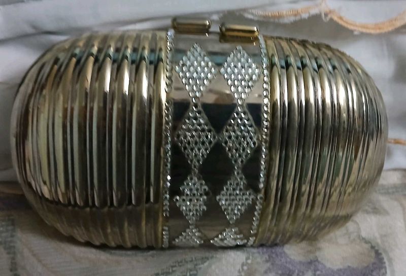 Elegant Metallic Clutch