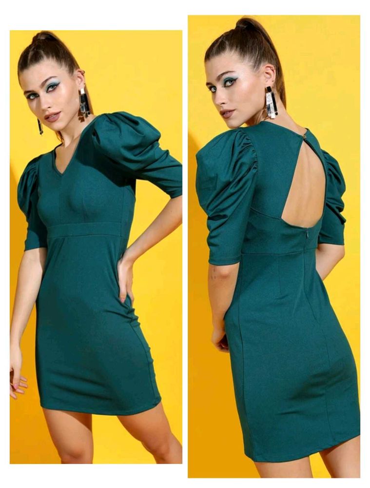 With Tag Tokyo Talkies Teal Dress