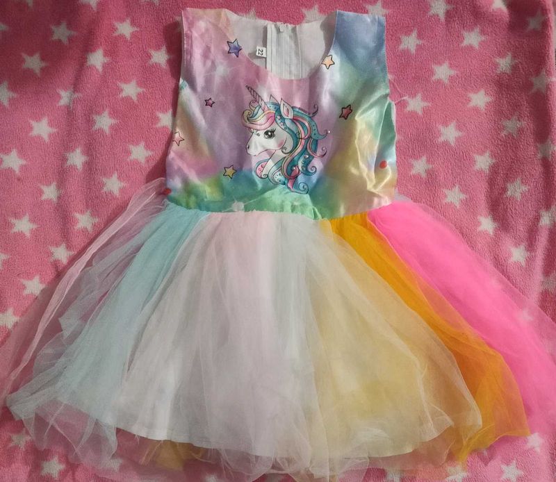 Magical Unicorn Rainbow Tutu Dress