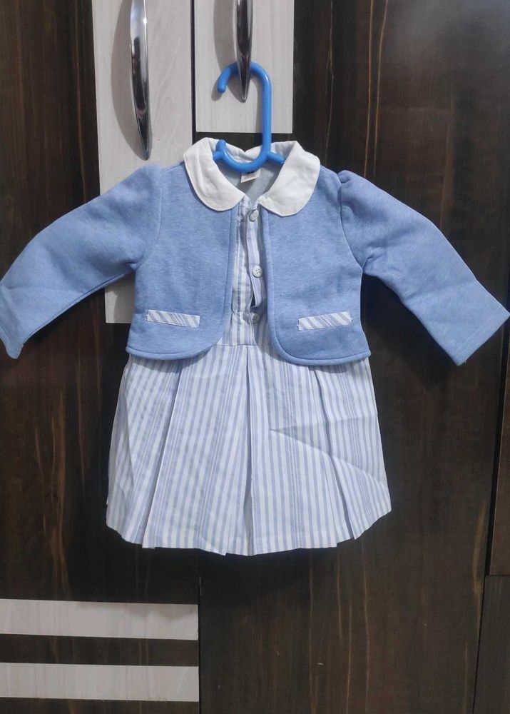 Warm Frock For 9-12 Months Old Girl