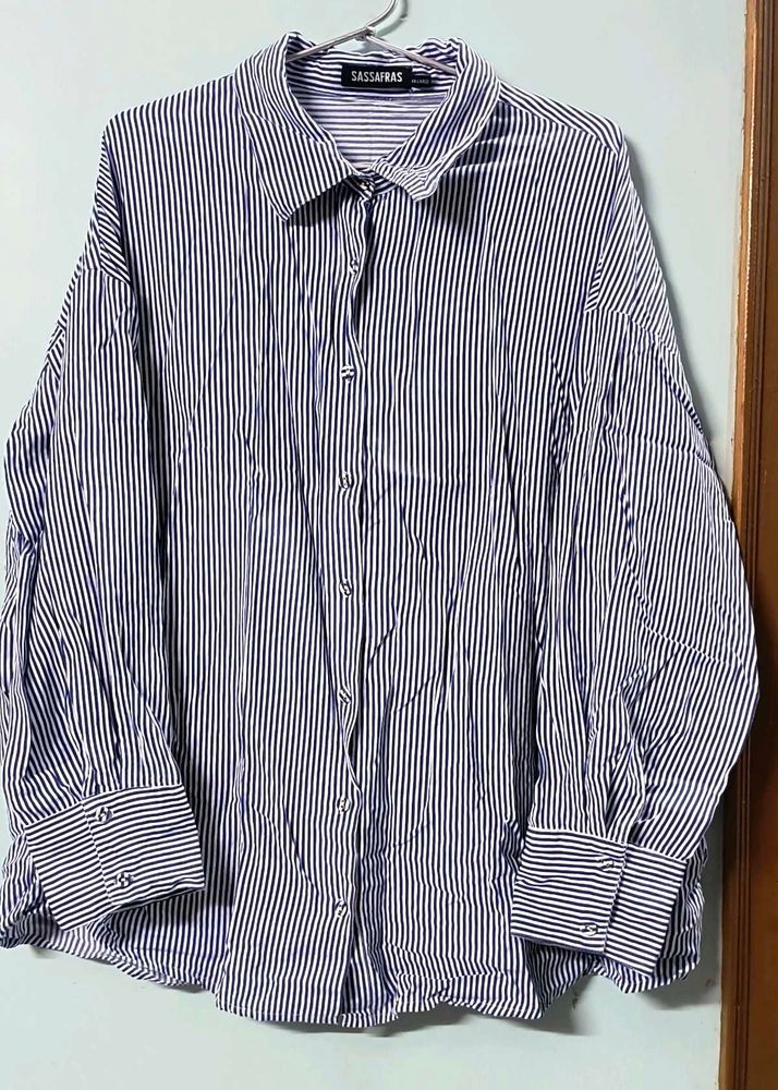 Sassafras Striped Button-Down Shirt