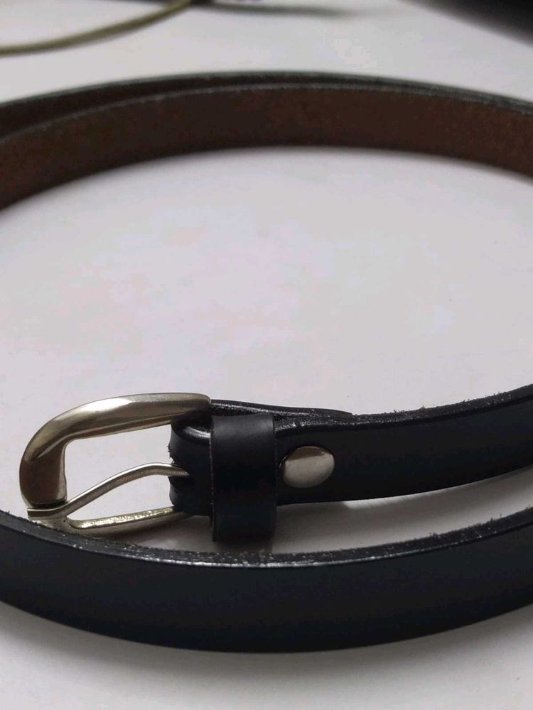 Versatile Black Sleek Belt (Bold &amp; Classy)
