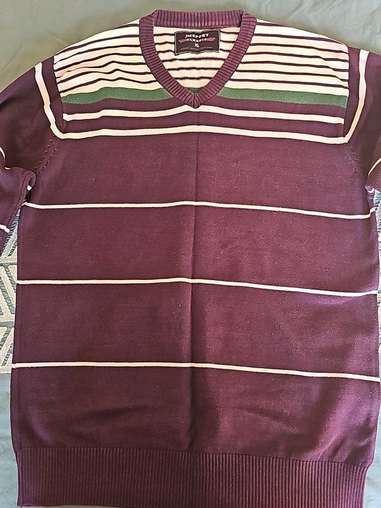Men Purple Sweater
