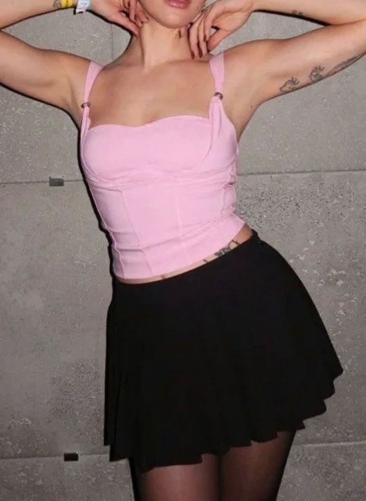 NEWME Pink Corset Style Top