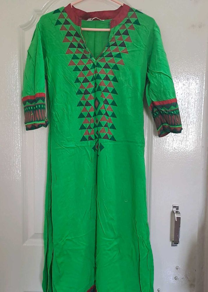 Green Kurta Women