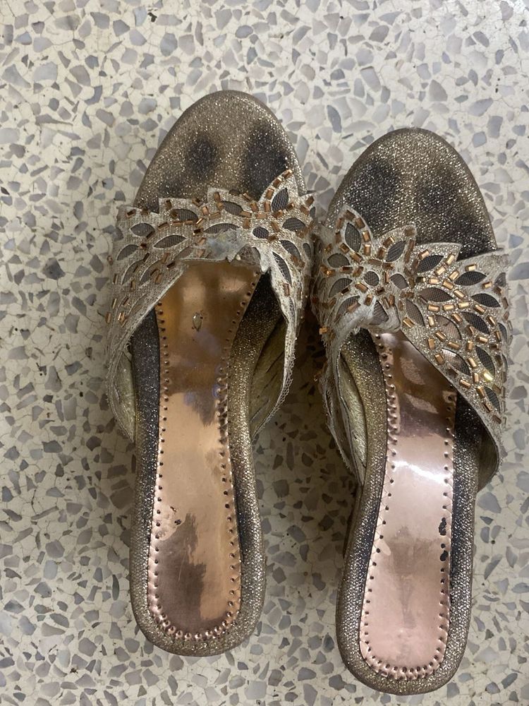 Sparkly Ethnic Flats