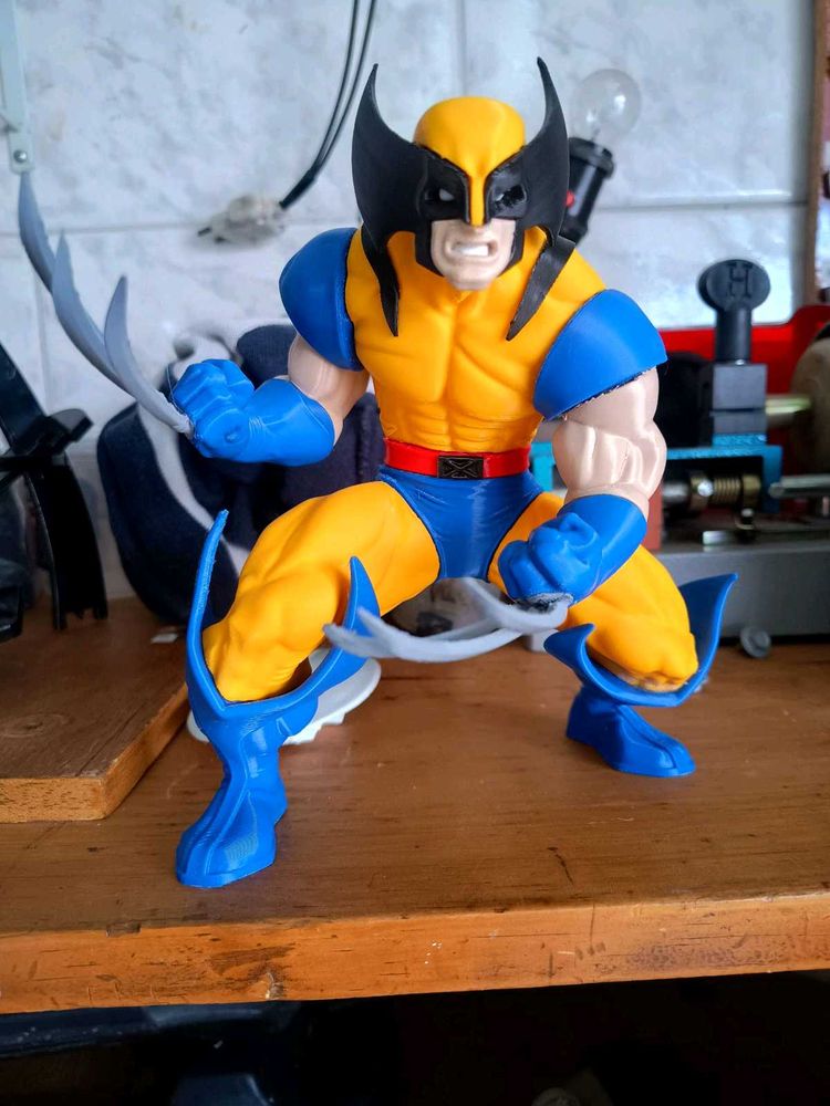 Wolverine Action Figure 3d printed