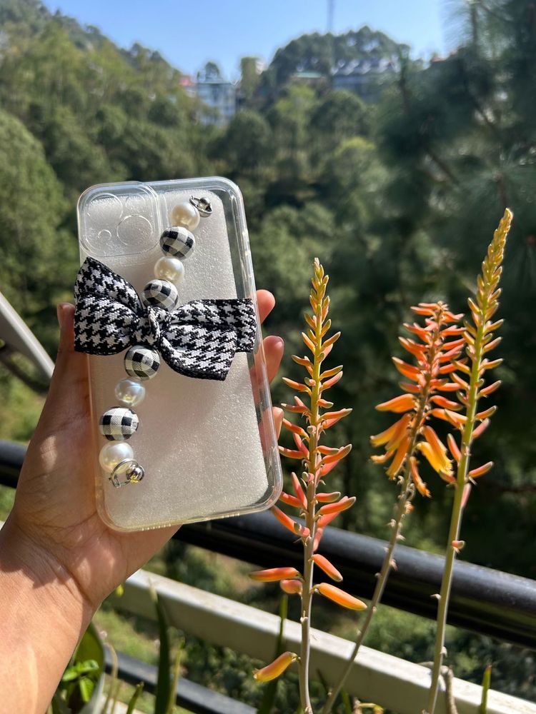 Houndstooth Bow Phone Case