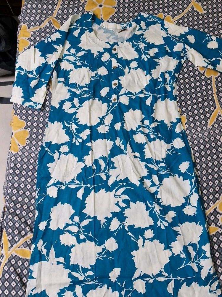 Floral Print Women's Kurta