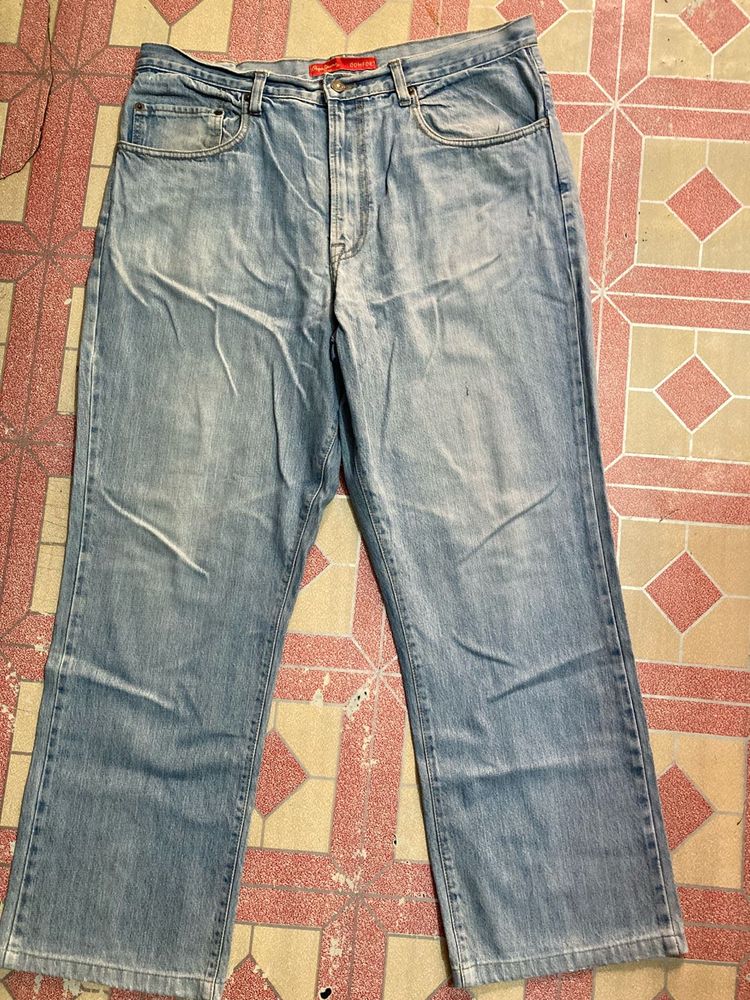 Wide Leg Denim Jeans