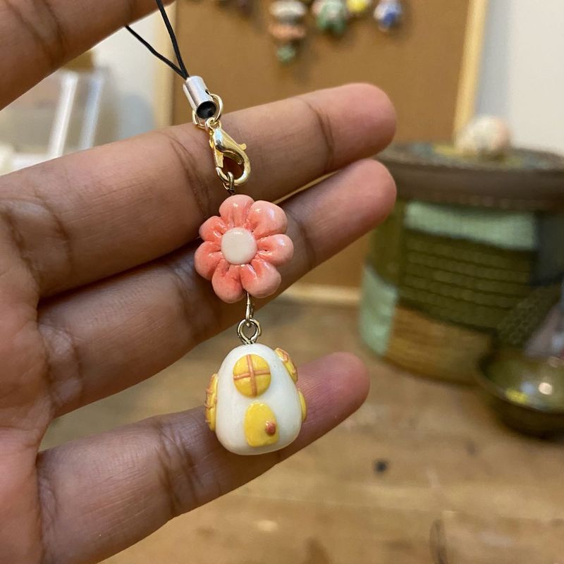 Handmade clay charm