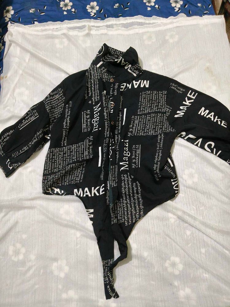 Stylish Graphic Print Top