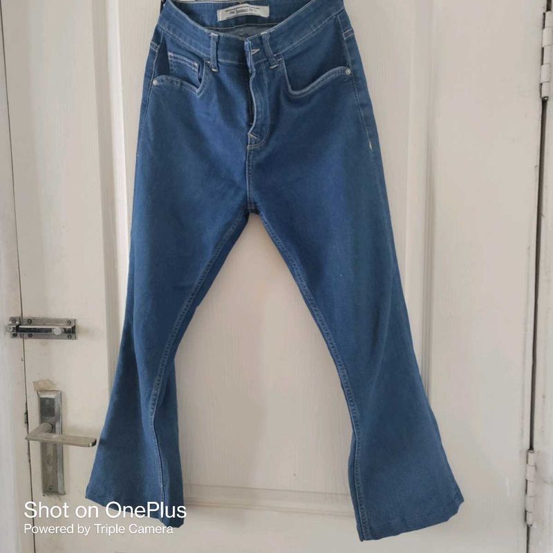 Flared Denim Jeans