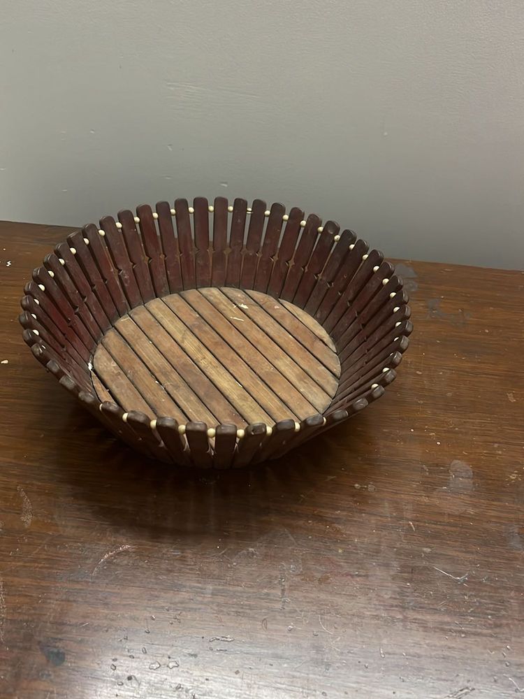 Wooden Fruit Basket Used For Sometime