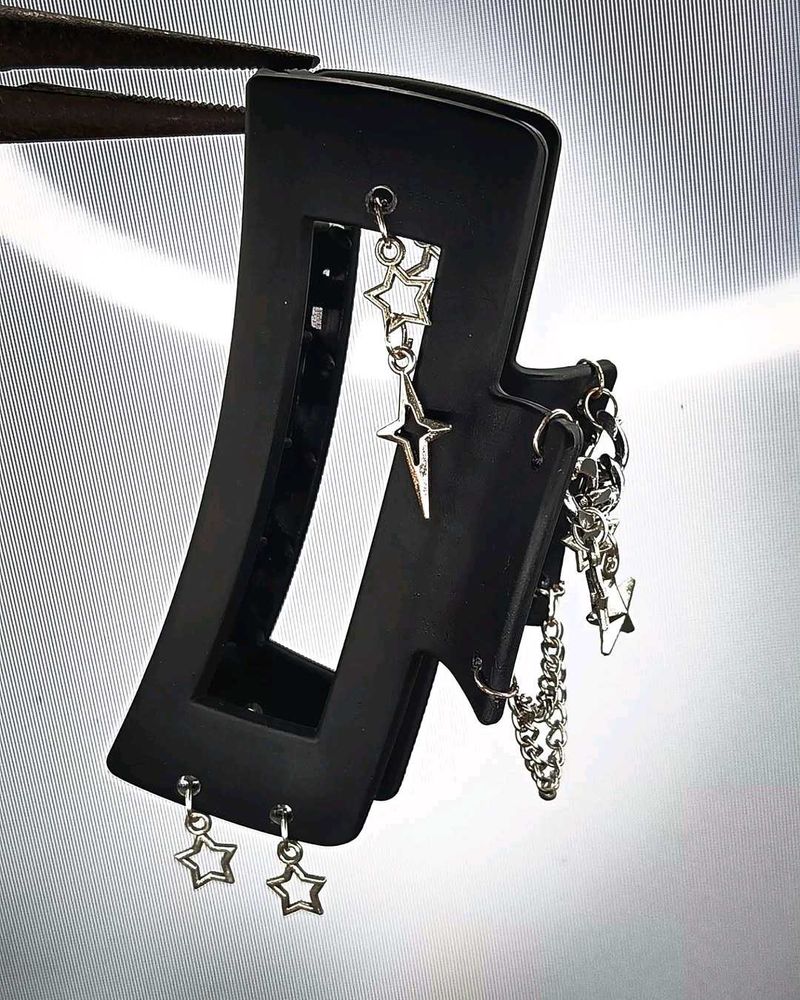 Star Charm Hair Claw Clip