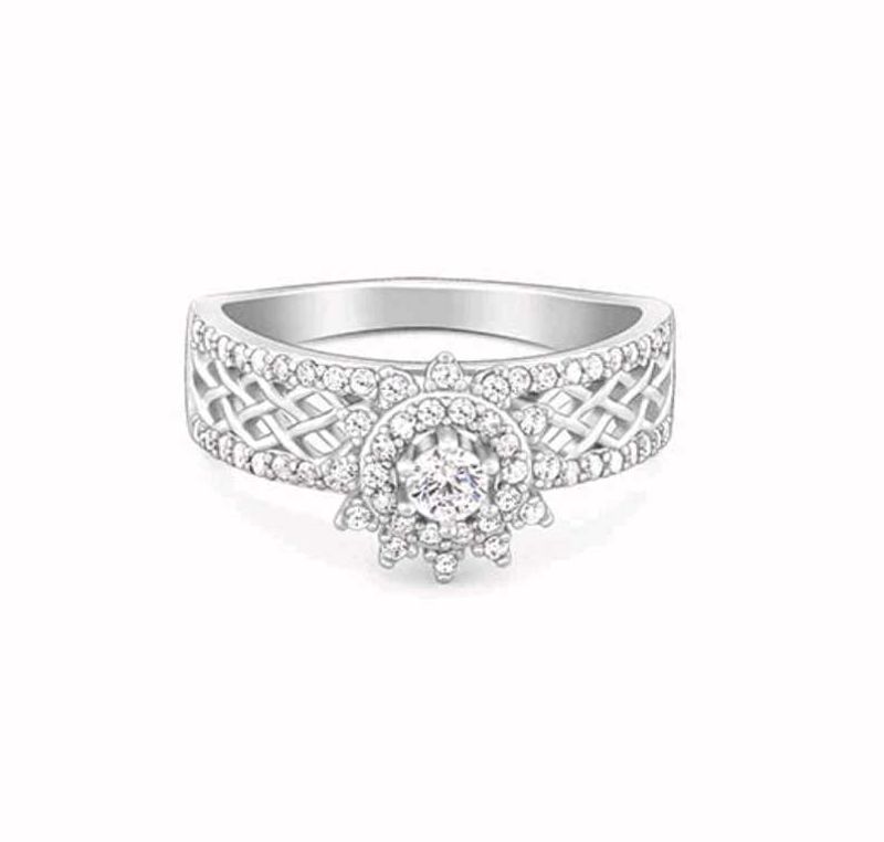 RAKHI SALE Giva 925 Silver Florid Ring