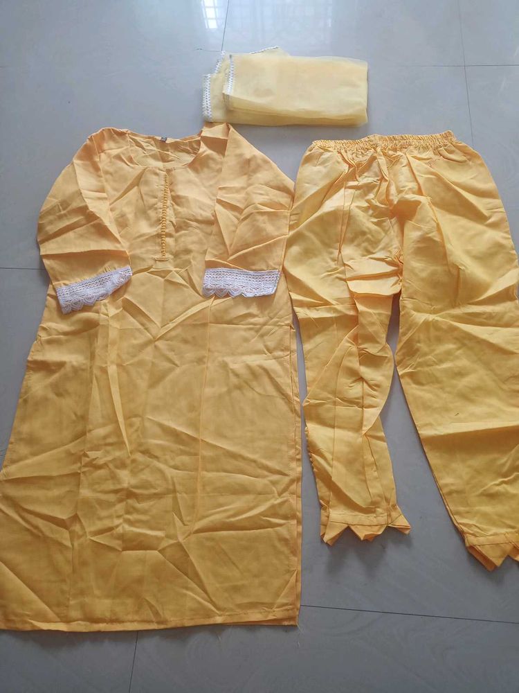 Yellow Kurta Set size s l xl