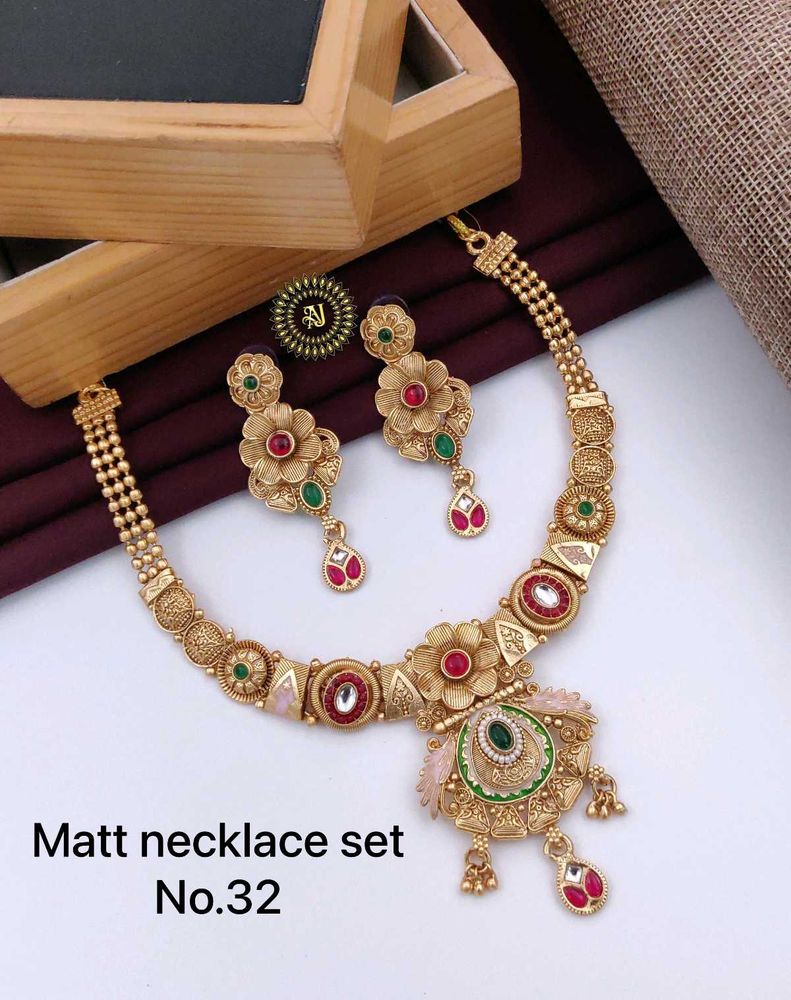 Necklace Earrings Set Party Wear
