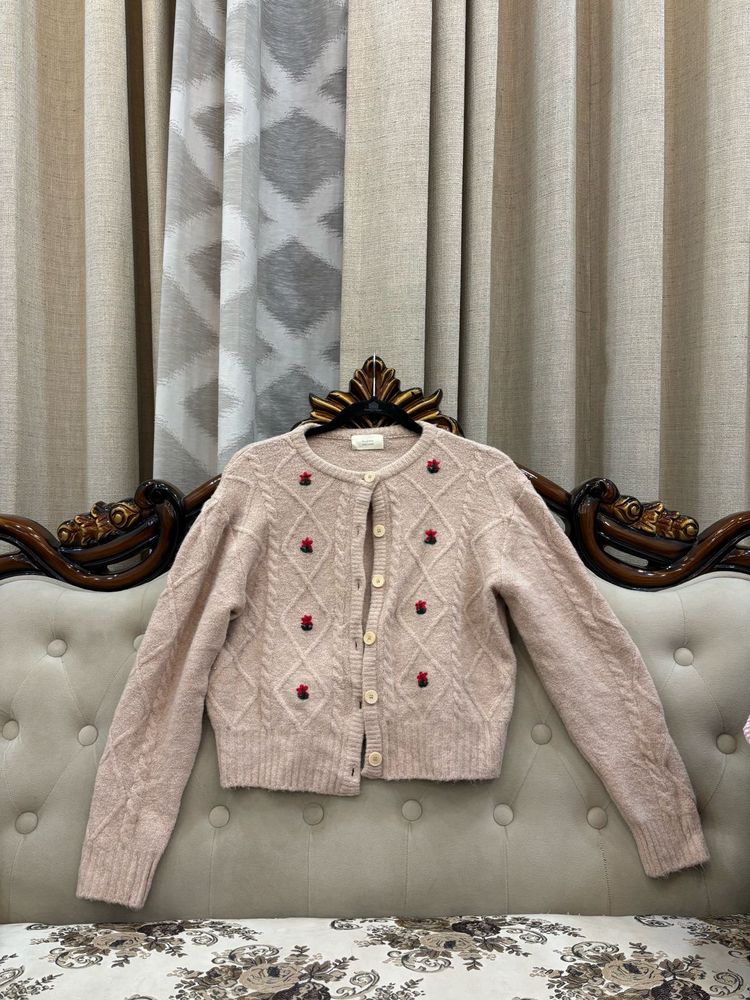 Floral Knit Cardigan