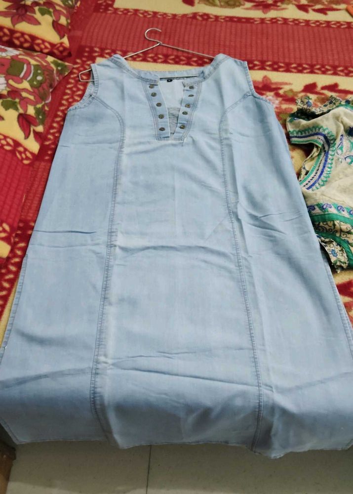 Denim Kurta