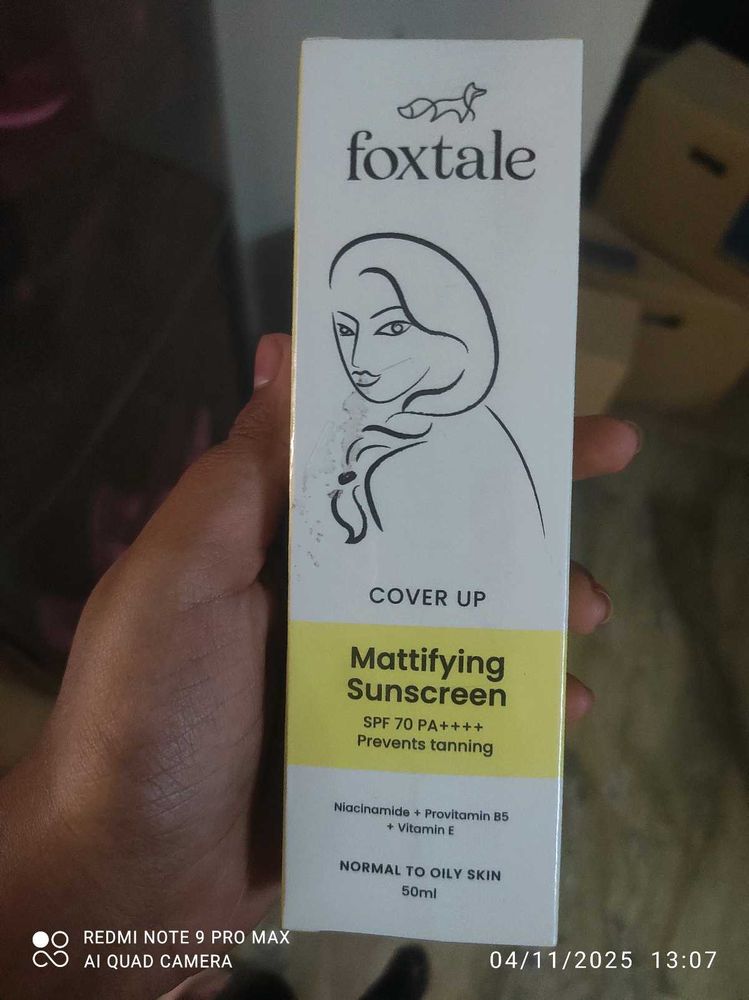 Foxtale Mattifying Sunscreen
