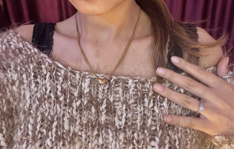 party wear coord set ( with denim skirt and woolle