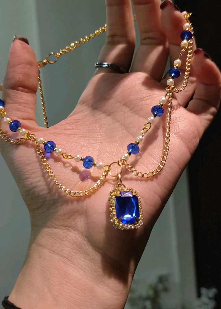 Blue Bliss Fairycore Necklace