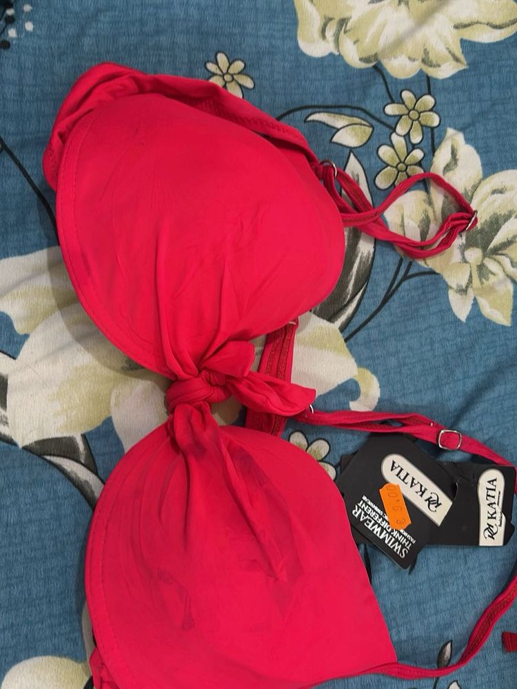 Katia Red Bikini Top