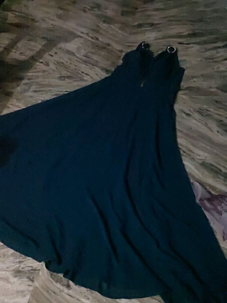 Peacock Blue Umbrella Dress