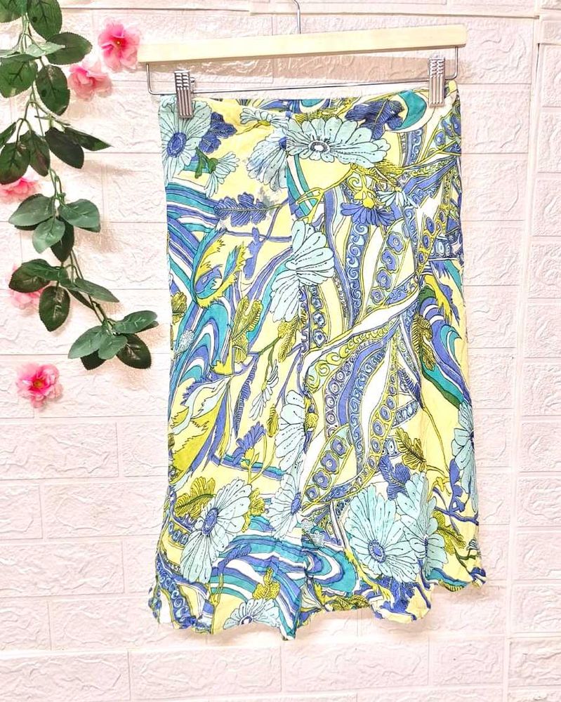 Floral Print Skirt