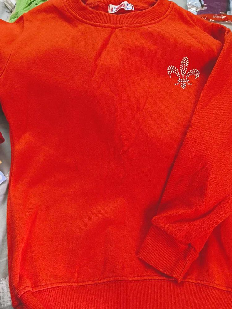 Vintage Red Crewneck Sweatshirt