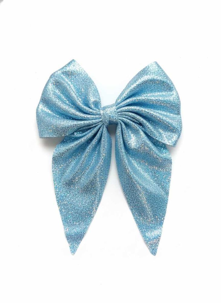 Sparkling Blue Hair Bow