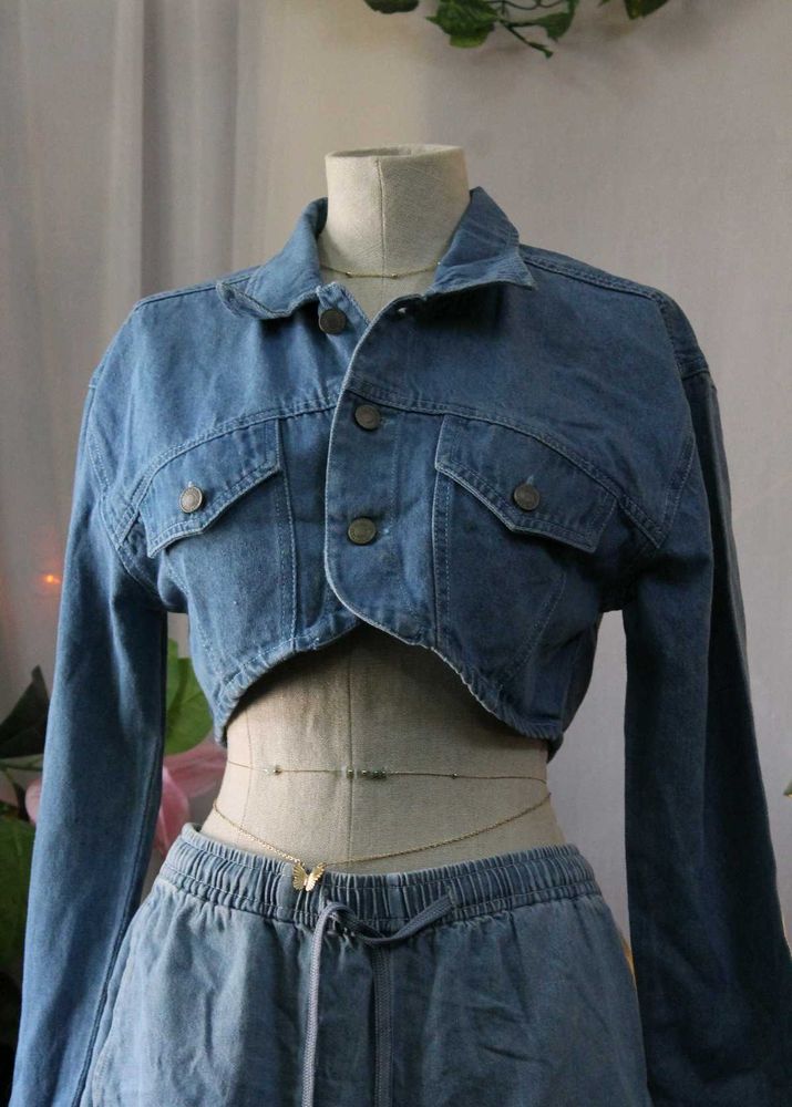 Denim Croped Jacket