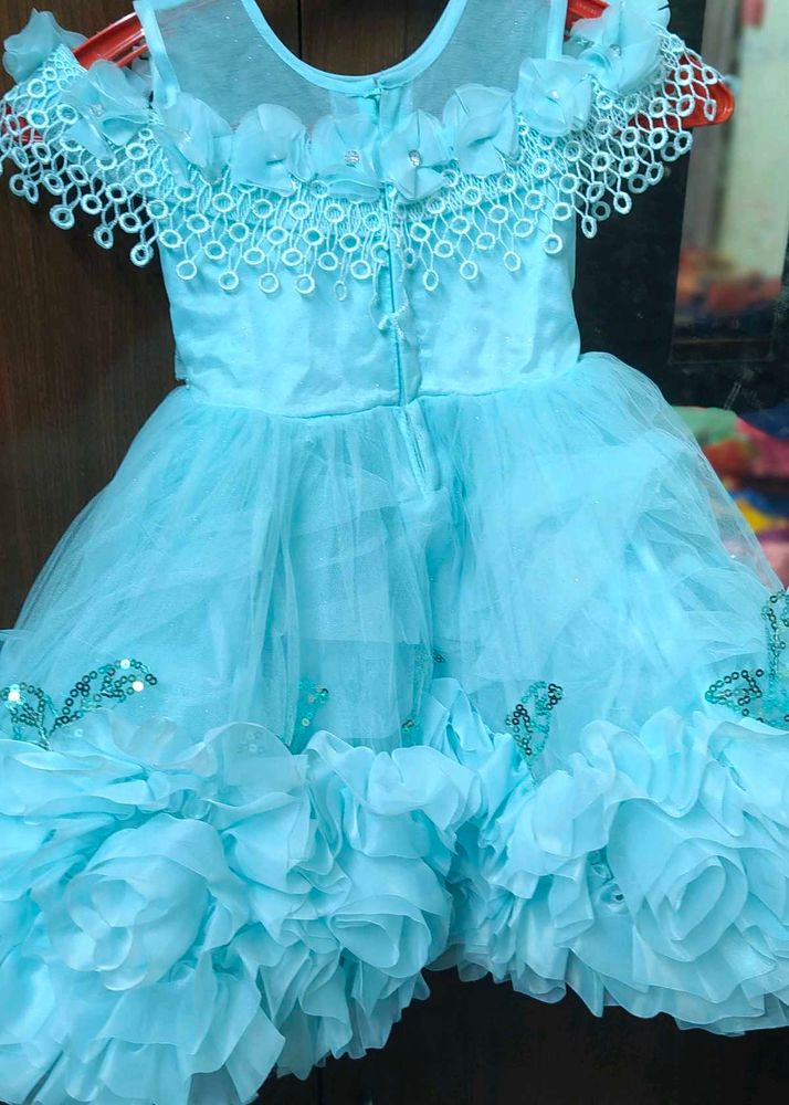 Cute Blue Party Dress