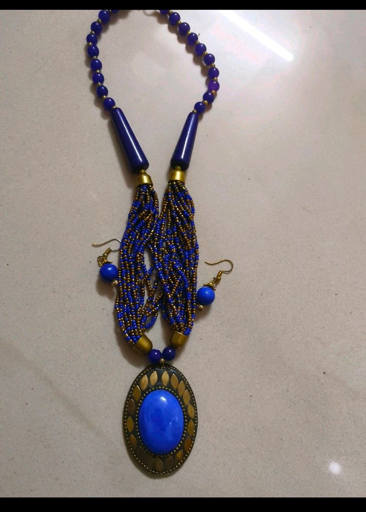 2 Blue Necklace