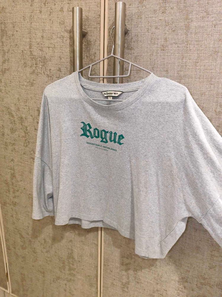 Grey &#39;Rogue&#39; Graphic Tee