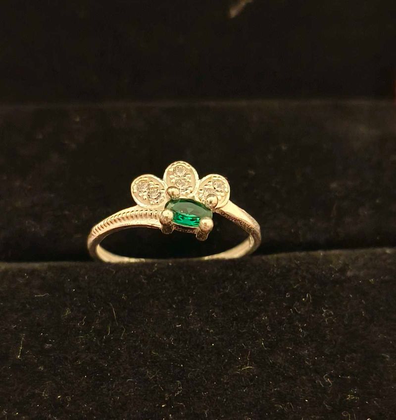 Emerald Accent Ring