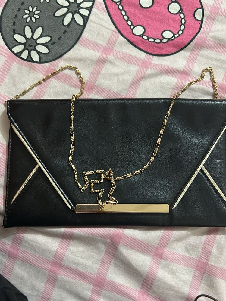 Chic Black Clutch